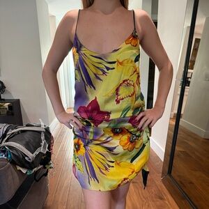 Silk strappy reversible dress